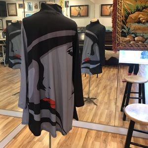 Comic art long sleeve dress